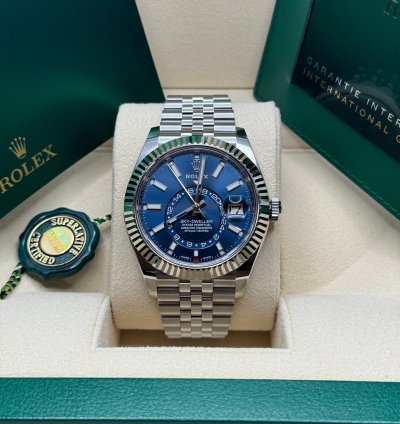 Rolex Sky-dweller 326934 Jubilee Bracelet Blue Dial Mint 2021