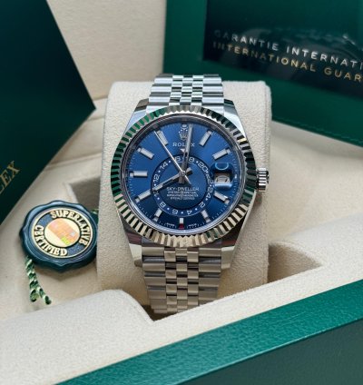 Rolex Sky-dweller 326934 Jubilee Bracelet Blue Dial Mint 2021