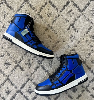 Amiri Skel Top Hi Black Blue