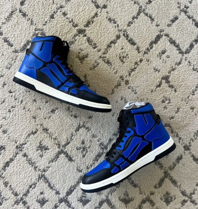 Amiri Skel Top Hi Black Blue