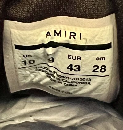 Amiri Skel Top Hi Black Blue