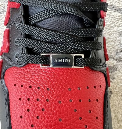Amiri Skel Top Hi Black Red