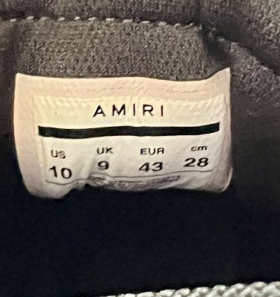 Amiri Skel Top Hi Black Red