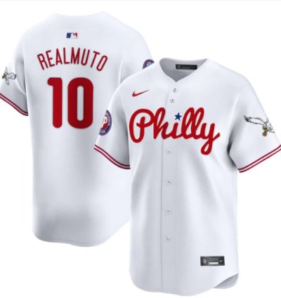 Jtrealmuto Jersey 10 Phillies And Eagles Vapor Premier Limited Stitched White