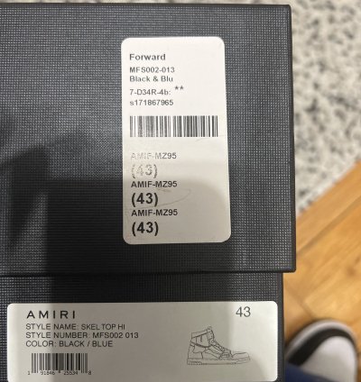 Amiri Skel Top Hi Royal Blue