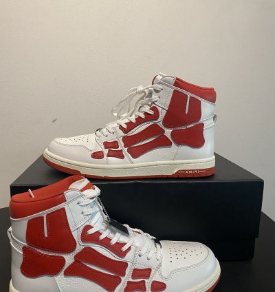 Amiri Skel Top Hi White Red