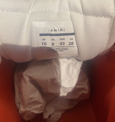 Amiri Skel Top Hi White Red