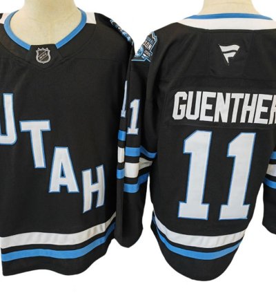 Utah Hockey Club 11 Dylan Guenther Black Jersey