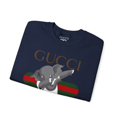 Gucci Elephant Navy Sweatshirt - Size Usa