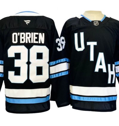 Utah Hockey Club 38 Liam Obrien Black Jersey
