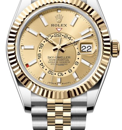 Rolex Sky-dweller 336933 Rolex Sky-dweller 42mm Two-tone Champagne Stick Dial Jubilee Bracelet 2025
