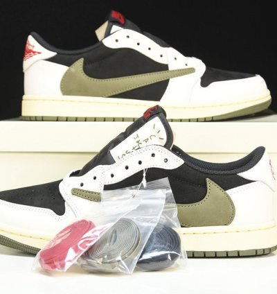 Travis Scott X Air Jordan Air 1 Low Og Sp olive