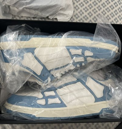 Amiri Skel Top Low Powder Blue White