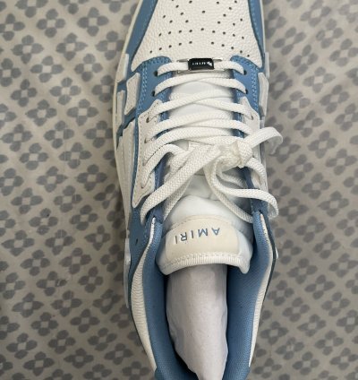 Amiri Skel Top Low Powder Blue White