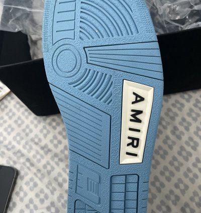 Amiri Skel Top Low Powder Blue White