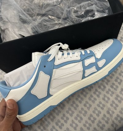 Amiri Skel Top Low Powder Blue White