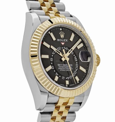 Rolex Sky-dweller 336933 Stainless Steel Yellow Gold Jubilee Black Dial 2024