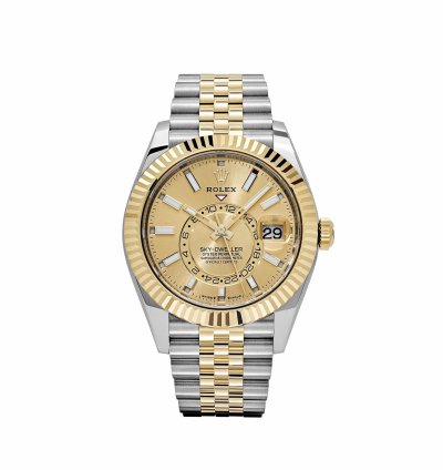 Rolex Sky-dweller 336933 Stainless Steel Yellow Gold Jubilee Champagne Dial 2024