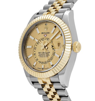 Rolex Sky-dweller 336933 Stainless Steel Yellow Gold Jubilee Champagne Dial 2024
