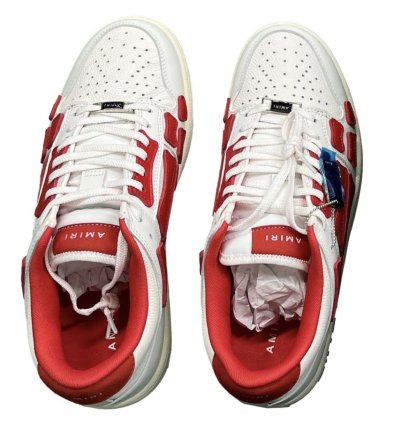 Amiri Skel Top Low Shoe White Red