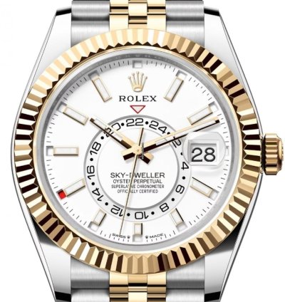 Rolex Sky-dweller 336933 Two Tone White Dial Jubilee Bracelet Unworn 2024
