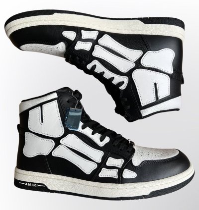 Amiri Skel-hi Black White Sneaker