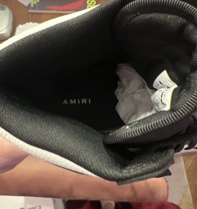 Amiri Skel-hi Black White Sneaker