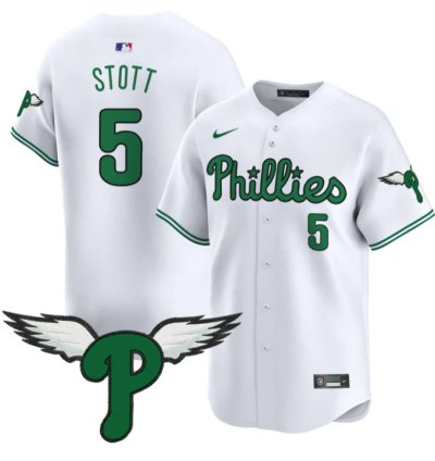 Bryson Stott Jersey 5 Philadelphia Phillies 2025 Vapor Premier Limited Stitched White