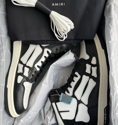 Amiri Skel-hi Black White Sneaker