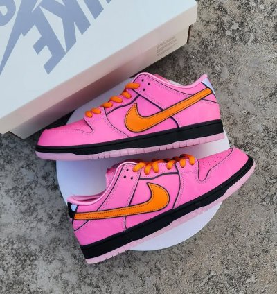 Nike Sb Dunk Low The Powerpuff Girls Pink Blossom