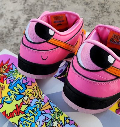 Nike Sb Dunk Low The Powerpuff Girls Pink Blossom