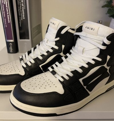 Amiri Skel-top High Black White Us9
