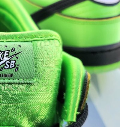 Nike Sb Dunk Low The Powerpuff Girls Green Buttercup