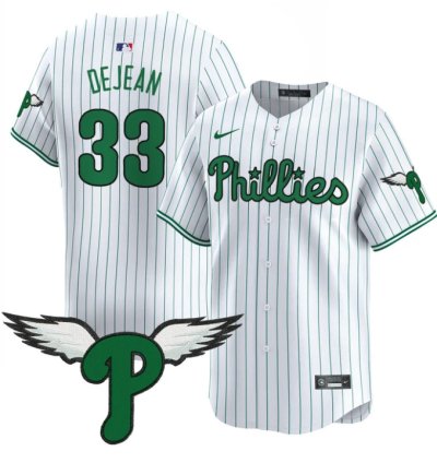 Cooper Dejean Jersey 33 Philadelphia Phillies 2025 Vapor Premier Limited Stitched Pinstripe