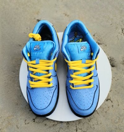 Nike Sb Dunk Low The Powerpuff Girls Blue Bubbles