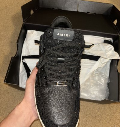 Amiri Skel-top Metallic Boucle Low