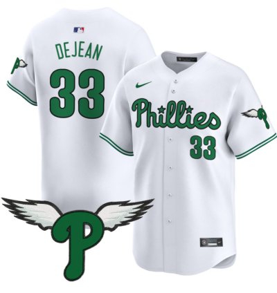 Cooper Dejean Jersey 33 Philadelphia Phillies 2025 Vapor Premier Limited Stitched White