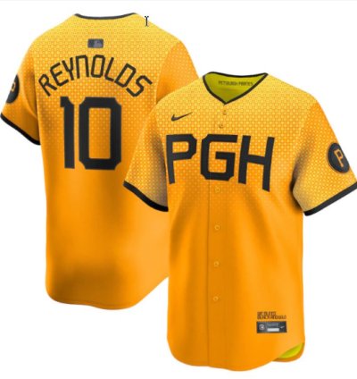 Bryan Reynolds Pittsburgh Pirates Gold City Connect Vapor Limited Jersey