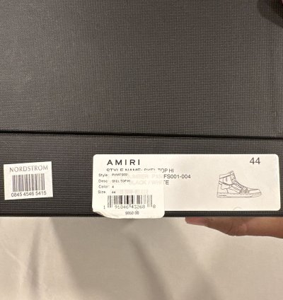 Amiri Skeleton Hi Top Sneakers