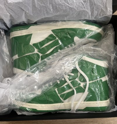 Amiri Skeleton Hi-top Green White