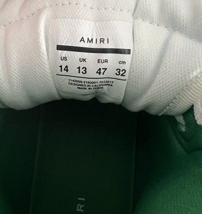 Amiri Skeleton Hi-top Green White