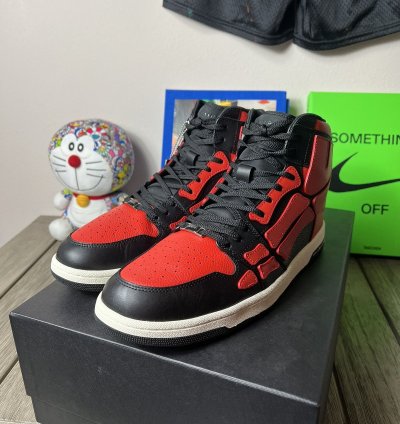 Amiri Skeleton High Bred Leather Sneaker