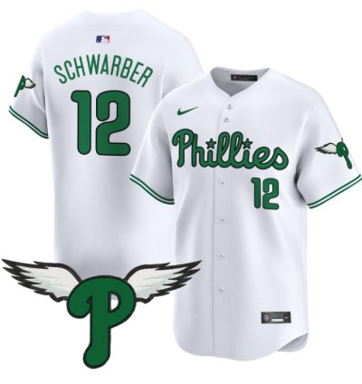 Kyle Schwarber Jersey 12 Philadelphia Phillies 2025 Vapor Premier Limited Stitched White