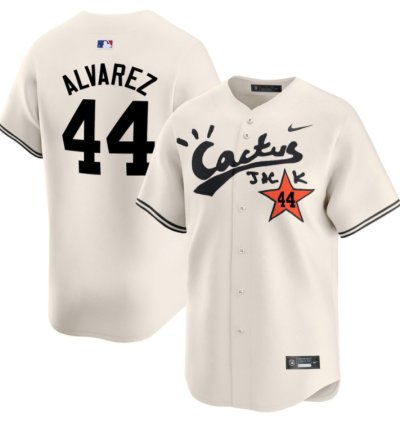 Yordan Alvarez 44 Houston Astros Cactus Jack Cream Jersey V2