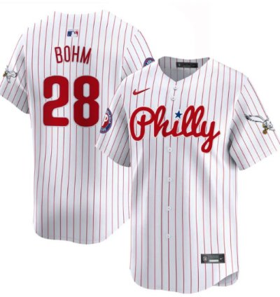 Alec Bohm Jersey 28 Phillies And Eagles Vapor Premier Limited Stitched Pinstripe
