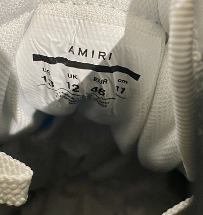 Amiri Skeleton High White Black Leather Sneaker