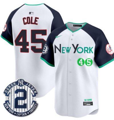 Gerrit Cole Jersey 45 New York Yankees City Connect Vapor Premier Limited Stitched Alternate