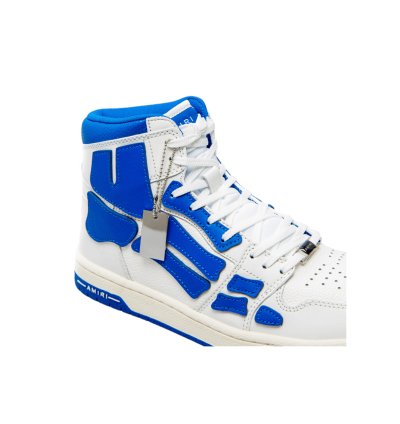 Amiri Skeleton High-top Sneakers White Blue