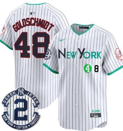 Paul Goldschmidt Jersey 48 New York Yankees City Connect Limited Stitched Pinstripe