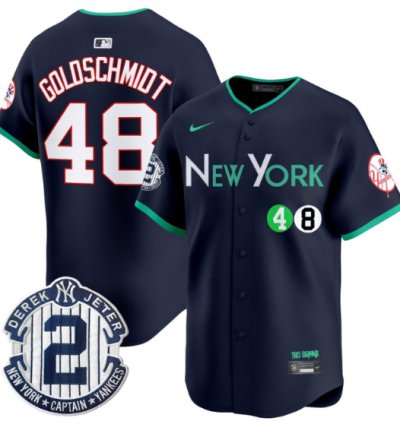 Paul Goldschmidt Jersey 48 New York Yankees City Connect Premier Limited Stitched Navy
